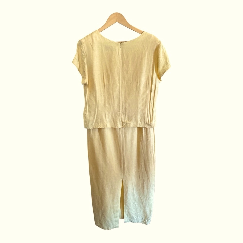 Jessica Howard Cream Embroidered Midi Dress Size 14 | Fully Lined | 55” Length - Picture 3 of 12
